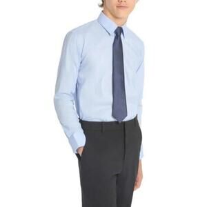 Kenneth Cole Youth Dress Shirt &‎ Tie, Blue, Size 20